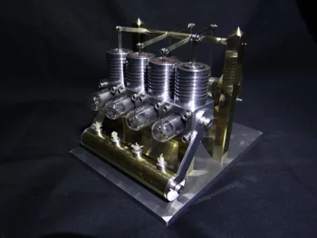 Многоцилиндровая модель двигателя Стирлинга Миниатюрный генератор Физические игрушки качественный миниатюрный паровой двигатель