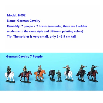 Модель солдата кавалерии немецкой армии времен Второй мировой войны в масштабе 1: 72, Люди и лошади, Готовые Статичные фигурки из ПВХ, Игрушки, Декорации для сцены, в наличии