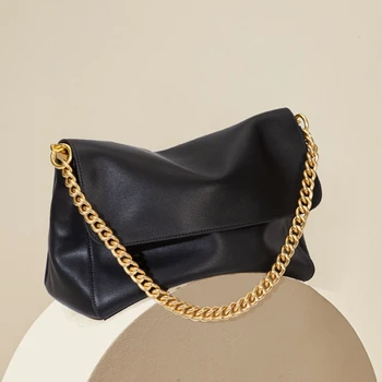 Модная простая женская сумка из натуральной кожи \Handbag Женская сумка через плечо из натуральной кожи, мягкая кожаная сумка через плечо большой вместимости