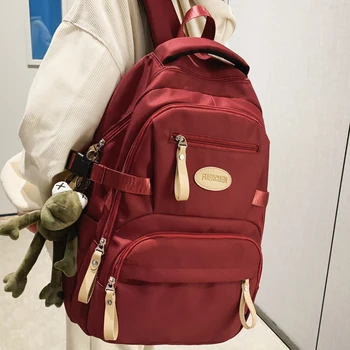 Модный женский Зеленый рюкзак для ноутбука, колледжа, милая нейлоновая студенческая сумка для путешествий, Кавайная сумка для книг, модная женская школьная сумка для отдыха