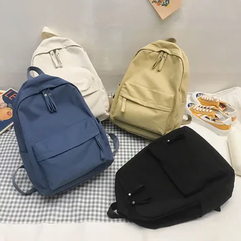 Модный женский рюкзак, женская школьная сумка для девочек-подростков, противоугонные сумки для ноутбука, однотонный рюкзак для путешествий