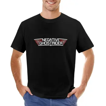 Негативный Ghostrider с Рисунком в виде футболки с графическим рисунком, футболки больших размеров, футболки в тяжелом весе для мужчин