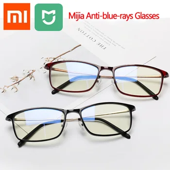 Оригинальные компьютерные очки Xiaomi Mijia, защищающие от синих лучей, 40% Блокирующие синий свет, удобная одежда, очки в металлической оправе TR90