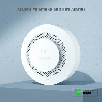 Оригинальный детектор дыма пожарной сигнализации Mijia Датчик дыма Bluetooth Звуковое визуальное оповещение о тревоге Работа с приложением Mi Home