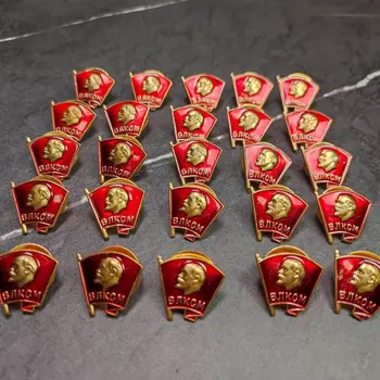Оригинальный значок Советской Коммунистической Молодежной лиги СССР, бронзовая эмалевая медаль, Коллекционирую подержанные старые