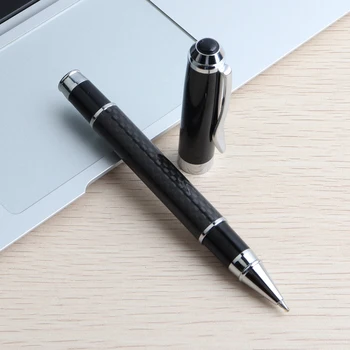 Офисная металлическая гелевая ручка 1ШТ Роскошная подпись металлических ручек для школьного офиса Подарочные канцелярские принадлежности Черные гелевые ручки с синими чернилами