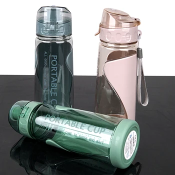 пластиковые бутылки для воды объемом 570 мл, не содержащие BPA, Спортивная чашка для воды на открытом воздухе, Кружка для воды, Студенческая портативная кружка с ручкой, инструмент для питья