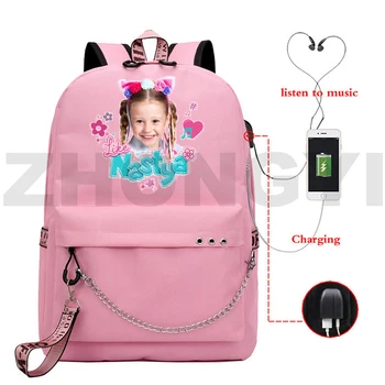 Противоугонный USB рюкзак Россия, как у Насти, мультяшные рюкзаки для девочек-подростков, Милый женский рюкзак для путешествий и отдыха в стиле аниме 