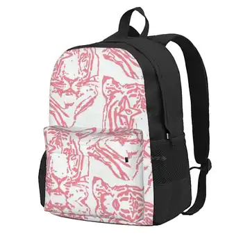 Розовый Тигр Горячая распродажа рюкзаков Модные сумки Notmydesign Розовый Тигр Модный милый