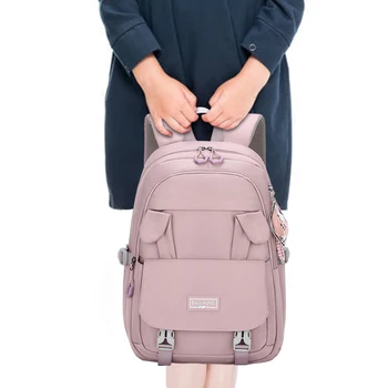 Рюкзак для студентов колледжа, модные повседневные сумки для книг с заячьими ушками, милые, большой емкости, с несколькими карманами, простой портативный для отпуска