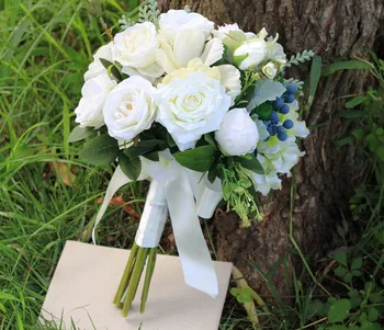 Свадебный букет, Сочный для невест, Женитьба, Искусственные Розы, Подставки для цветов