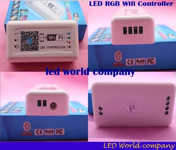 Светодиодный RGB Wifi контроллер, беспроводное управление приложением для SMD 5050 3528 RGB полос, ленточных фонарей для iOS iPhone Android Смартфон Планшет