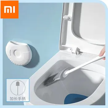 Силиконовая туалетная щетка Xiaomi Mijia для туалетных принадлежностей, Сливная туалетная щетка, настенные чистящие средства, аксессуары для ванной комнаты
