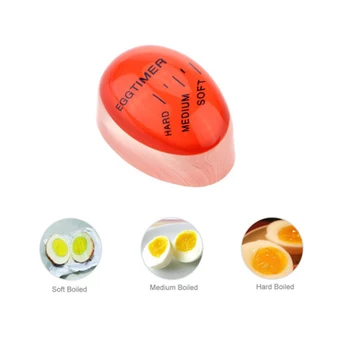 Таймер для яиц, меняющий цвет, таймер для яиц Для приготовления пищи Кухонный таймер для яиц из смолы для варки яиц всмятку или вкрутую