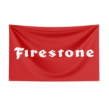 Флаг Firestone размером 3x5, баннер с принтом автомобильных деталей из полиэстера для декора