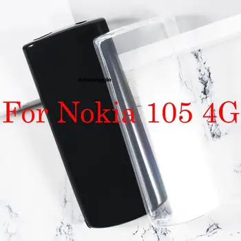 Чехол 105 4G, матовая мягкая силиконовая задняя крышка из ТПУ, защитная накладка для телефона Nokia 105 4G, тонкий противоударный чехол