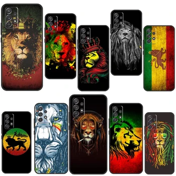 Чехол Rasta Lion Reggae Bob Marleys Для Samsung A54 A34 A14 A13 A23 A33 A53 A73 A51 A71 A72 A12 A22 A32 A42 A52 Задняя крышка