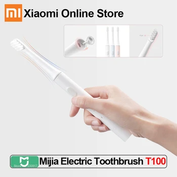 Электрическая зубная щетка Xiaomi Mijia Sonic T100 для взрослых Водонепроницаемая ультразвуковая автоматическая зубная щетка USB-аккумуляторная зубная щетка